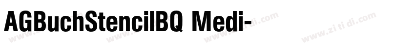 AGBuchStencilBQ Medi字体转换